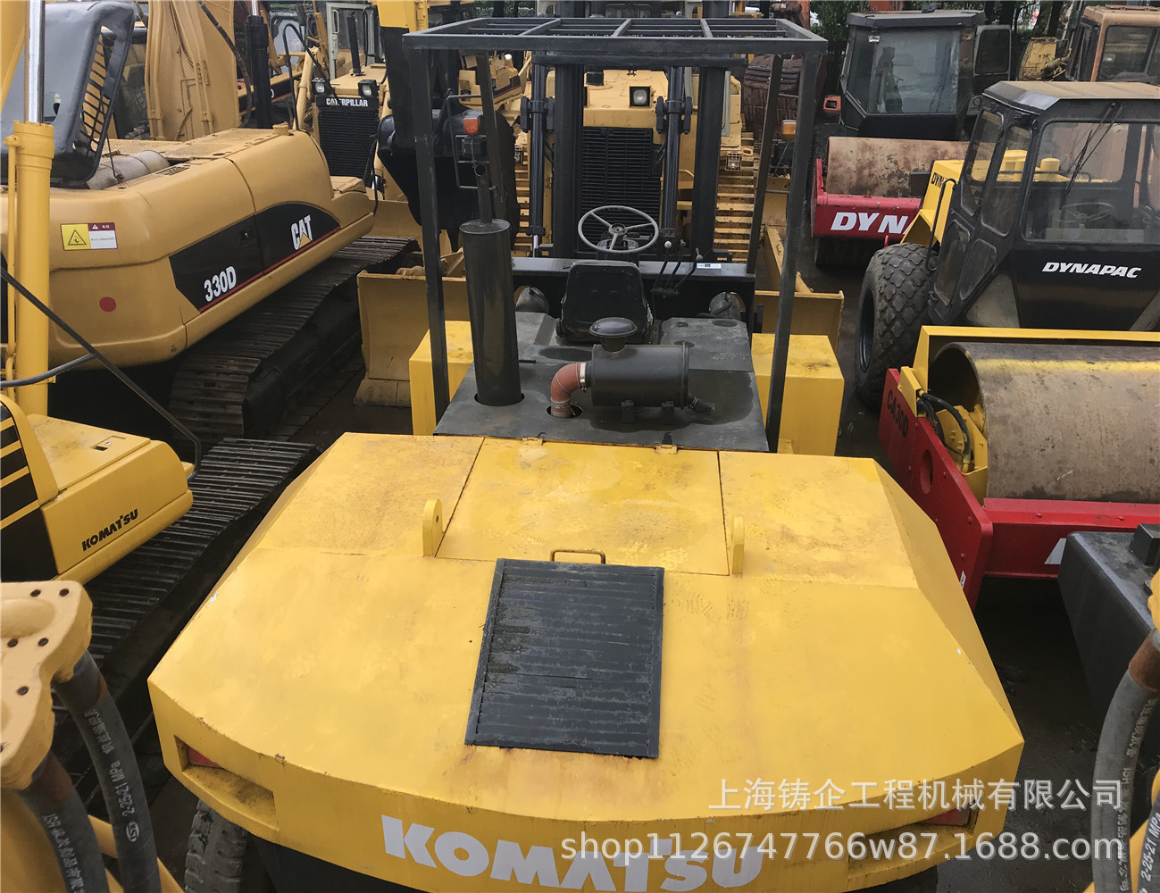 九成新叉车小松FD250-7 25吨叉车