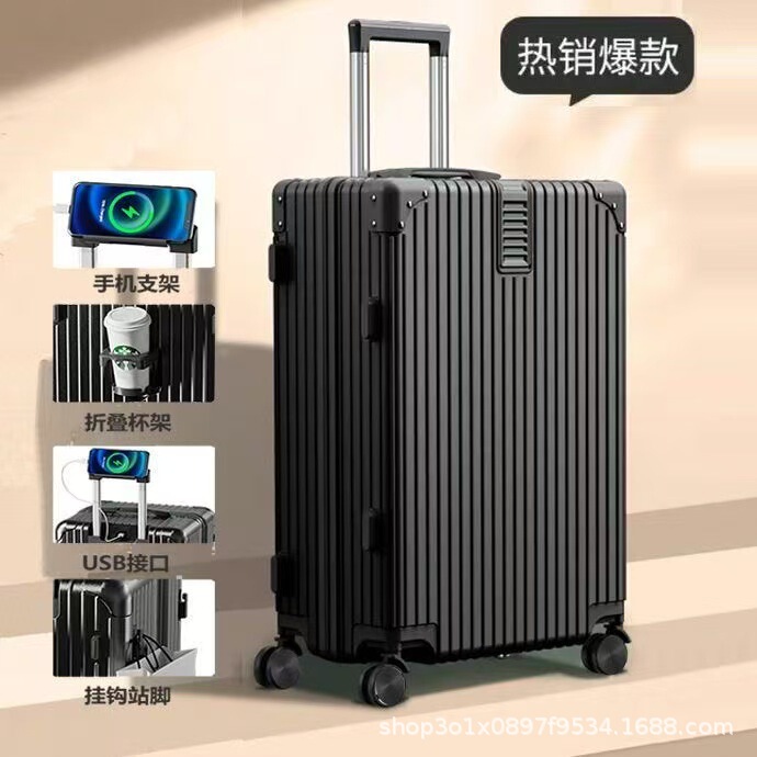 New Style Luggage Suitcase 24inch with Large Capacity, Sturdy Universal Wheels, 20inch Travel Suitcase with Combination Lock for Carry-On