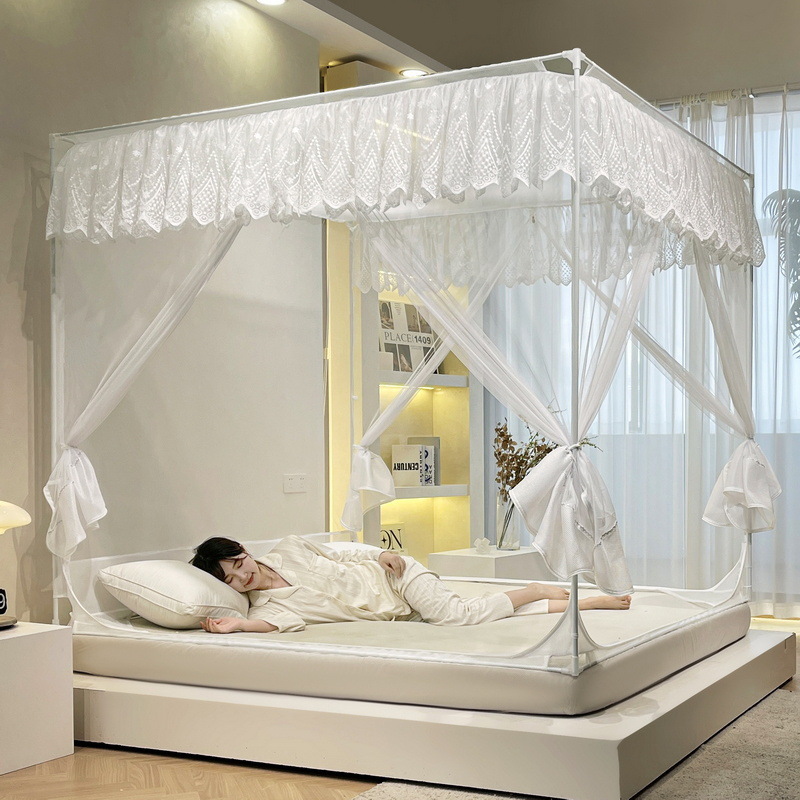 Mosquito Net Baby Anti-Fall Full Bottom Bed Sheetss Sitting Bed Baby 2023 New Bracket Thickeneded Kidsren's Bed Sheetss All-In-One