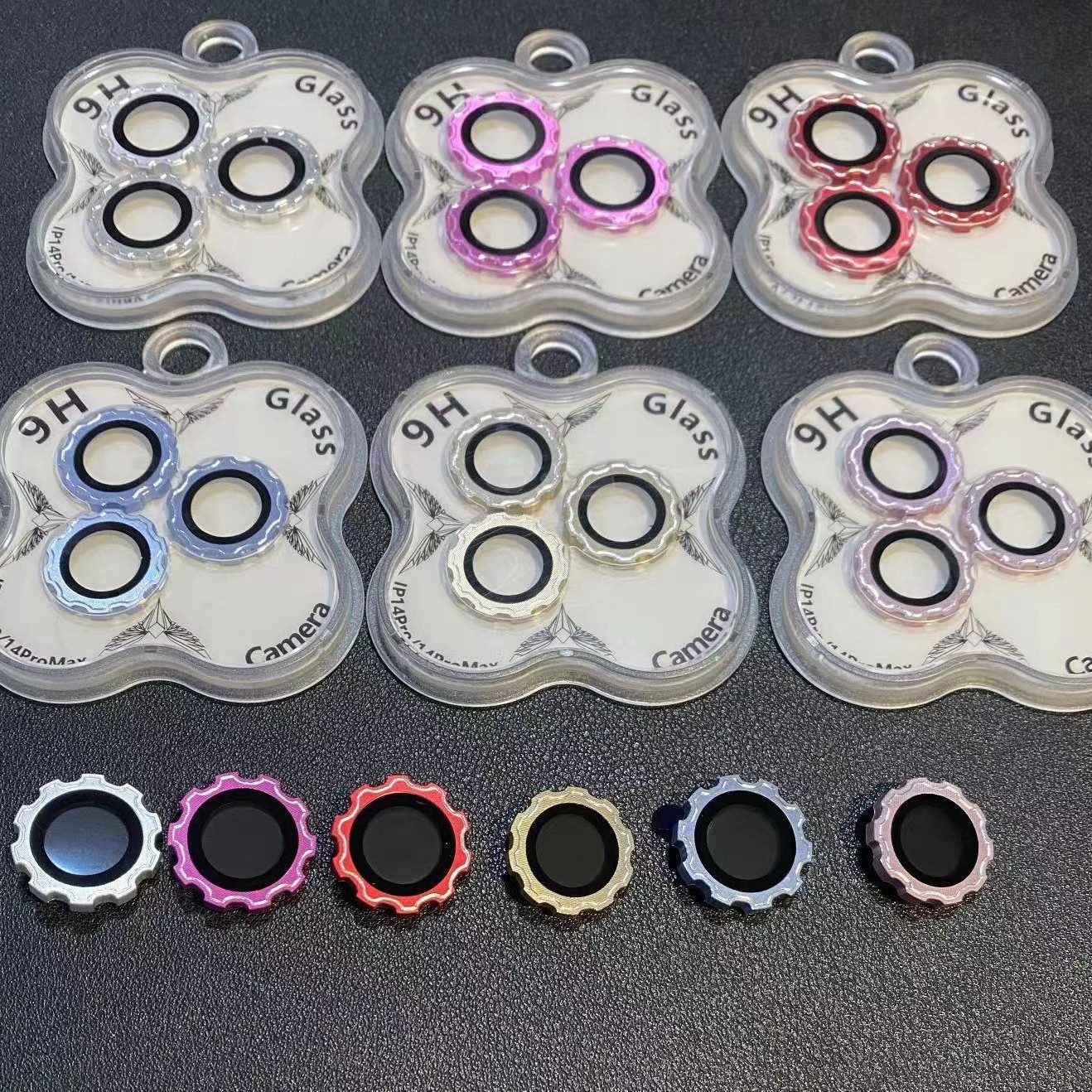 For Apple 16promax mobile phone lens protective film iphone15 camera film 13 metal gear film