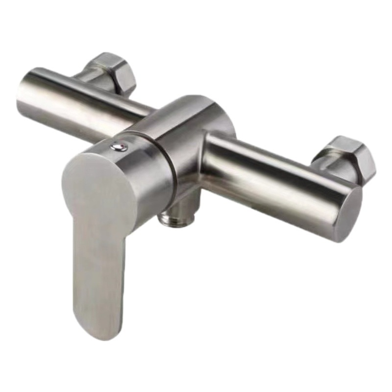 304 de acero inoxidable simple de dos funciones baño ducha sola función caliente y fría válvula de mezcla grifo