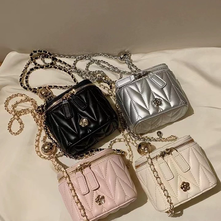 Камелия ромб коробка сумка Весна новая мини-цепочка Chanel стиль Детская сумка родитель-ребенок помада сумка-мессенджер Мода