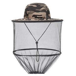 Insect-Proof Outdoor Breathable Anti-Mosquito Beekeeping Sun Protection Ambi Ring Hat Men's Night Fishing Mesh Face-Covering Fishing Hat Mask