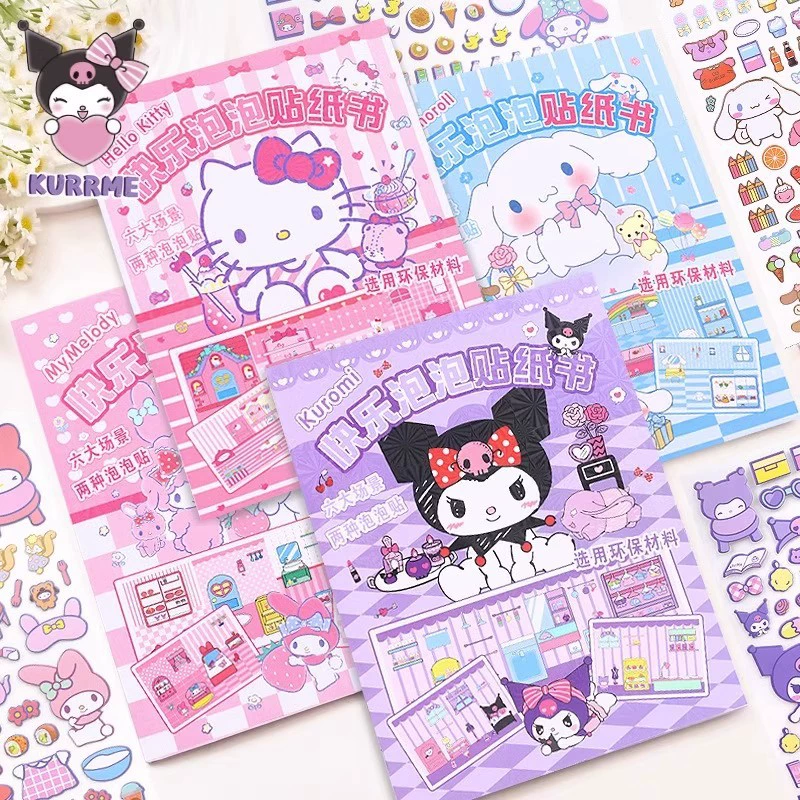 Book with stickers, sticker, toy, DIY