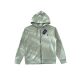 New Pony Label Solid Color Embroidered Logo Zipper Hooded Sweatshirt Jacket 360g Health Cloth Couple Multi-color
