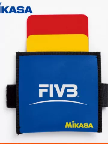 Mikasa Red and Yellow Card Volleyball Referee Training and Competition Equipment Fivb Mikasa Coin Tosser