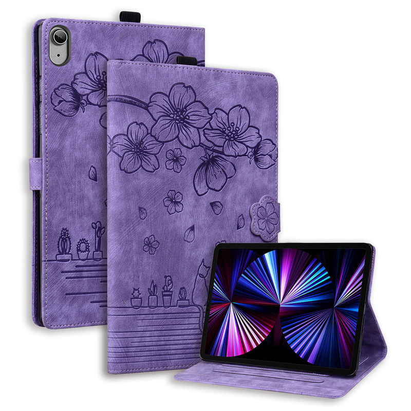 Suitable for ipad 10 generation flat leather case Pro12.9 inch retro frosted embossed card bracket leather case air Suitable for ipad 10 generation flat leather case Pro12.9 inch retro frosted embossed card bracket leather case air