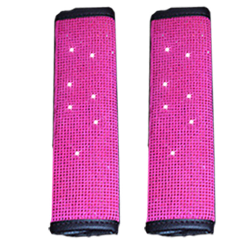 Cross-Border Foreign Trade Goddess Dazzling Diamond-Studded Rhinestone Full Diamond Car Seat Belt Shoulder Pad Glitter Stickers