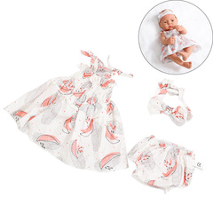 Knitting doll clothes full silicone reborn doll changing set for girls gifts vinyl 40cm plush doll clothing