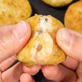 虾饼海苔鱼香虾仁饼鳕鱼鲜虾日式宝宝早餐半成品虾滑冷冻食品批发