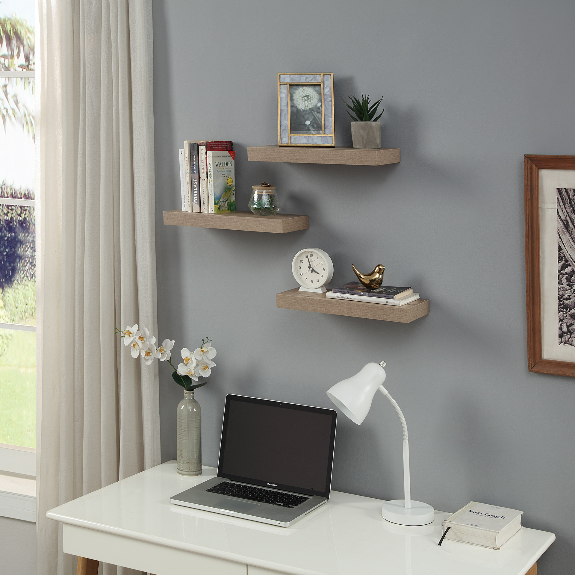 estante de pared tablero de madera tipo estante de pared tablero de sala de estar comedor dormitorio pared colgante soporte de carga ahorrar espacio image 3