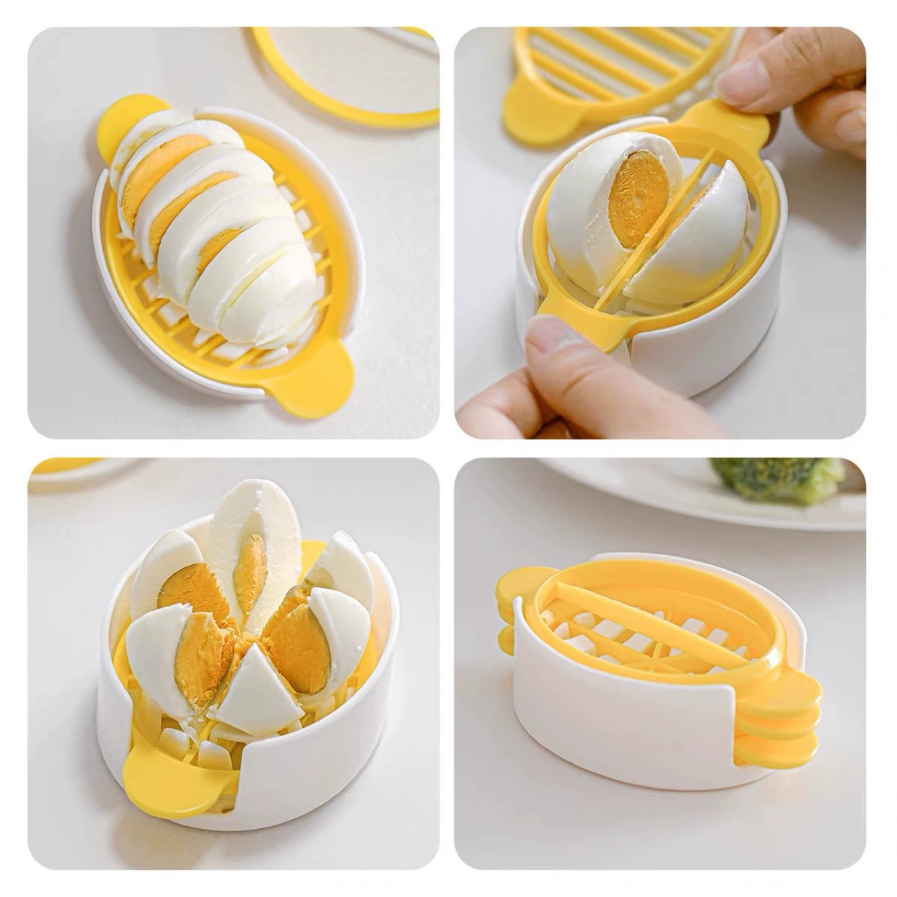 Оптовые японские - стиль Creative Open Egg Preserved Egg Tools Slip Slip Kitchen Multifunctional Eggs Divide Plastic