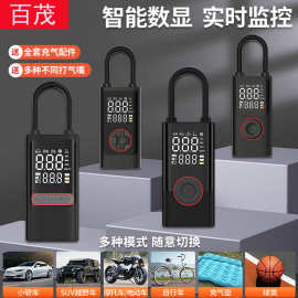 无线车载充气泵便携式电动打气筒智能充电宝自行车汽车轮胎打气泵