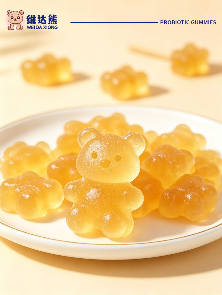 Probiotic Gummy Bears (Lactobacillus Blend) — Yogurt-Flavored Gel Candy, 60g Bottle specifications