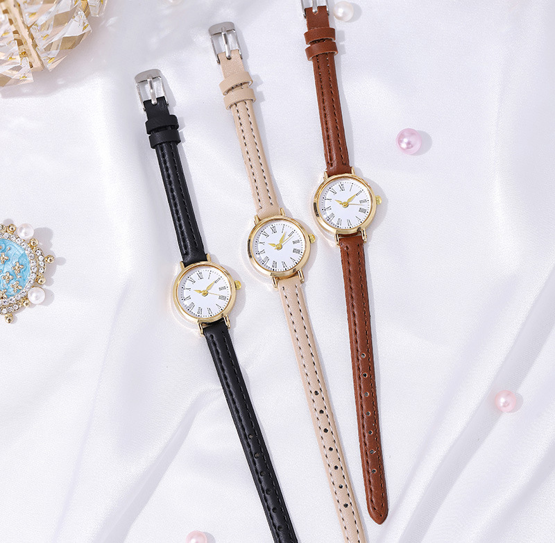 Orologio da donna al quarzo con cinturino in scala romana, semplice e casual, da donna_voghion.com