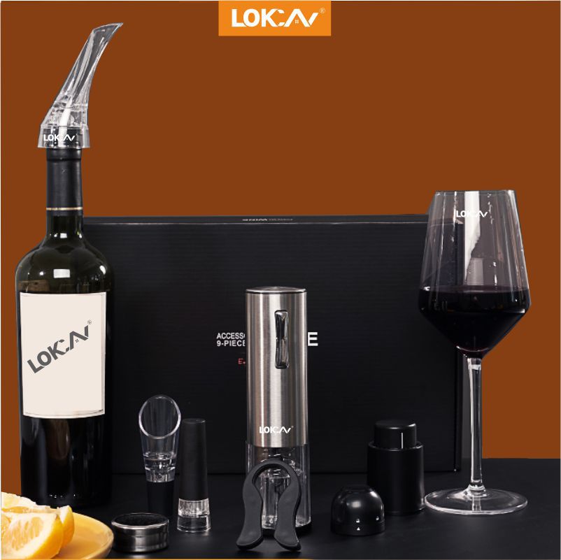 Red Wine Electric Bottle Opener Wine Set Wine Pourer Decanter Fast Decanter Wine Stopper Vacuum Wine Stopper Wine Set