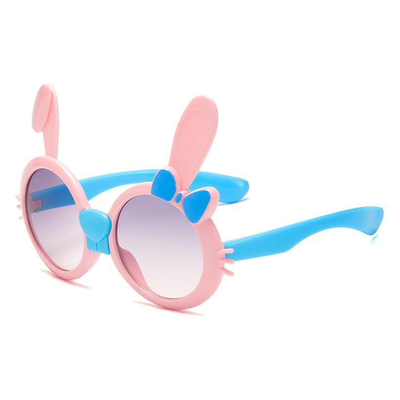 Nuevo conejo lindo gafas niños y niñas de dibujos animados gafas de sol niños moda forma gafas de sol 61006