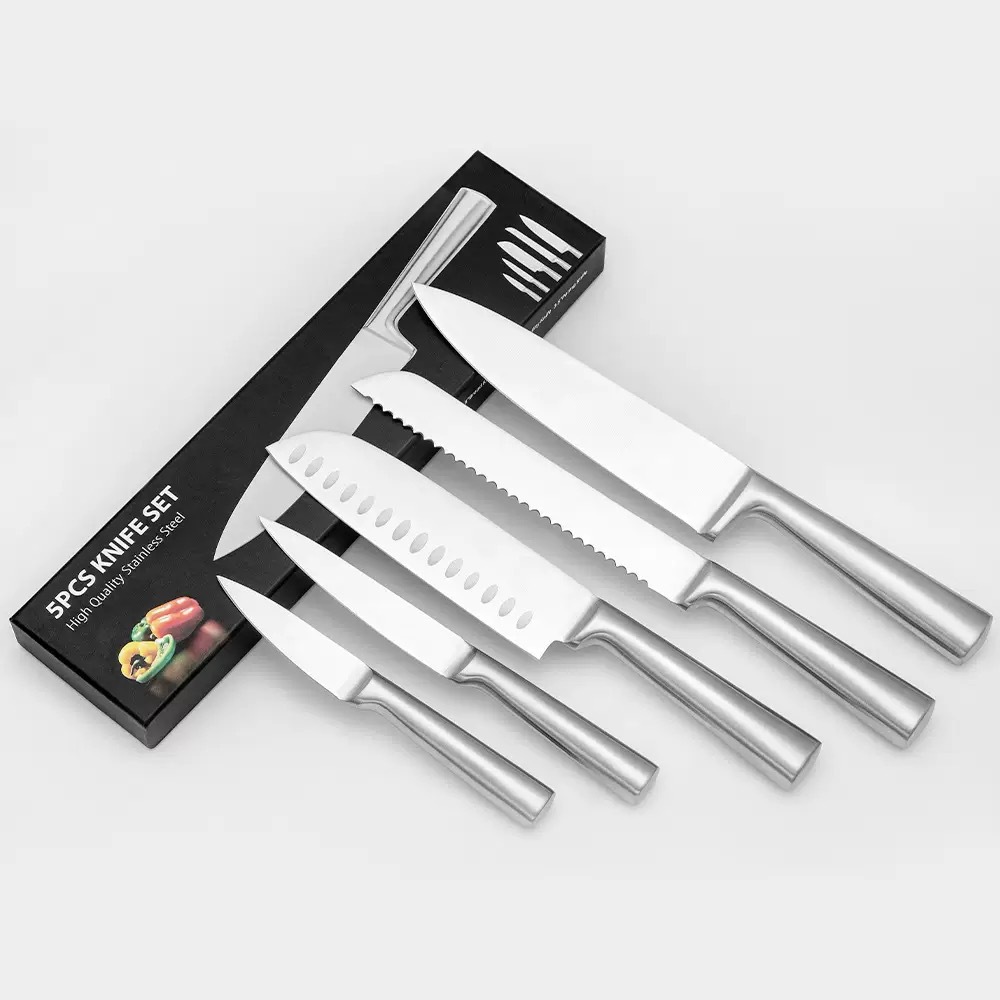 Comercio exterior cuchillo de cocina de mango recto cuchillo de mango hueco cuchillo de cocina soldado formado cuchillo de cocina cuchillo de frutas
