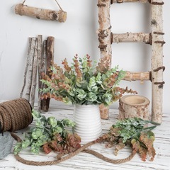 Manufacturer wholesale money leaf Eucalyptus flower arrangement artificial flower foreign trade export plant wall artificial flower MW20202