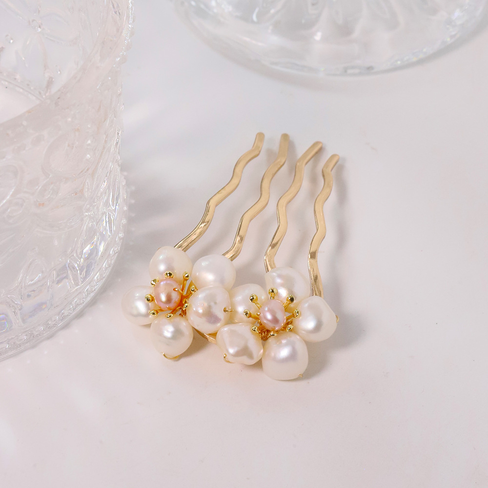 Nueva perla en forma de U clip para el cabello para mujeres clip para el cabello fijo artefacto clip para el cabello de alta calidad clip para el cabello de estilo universal
