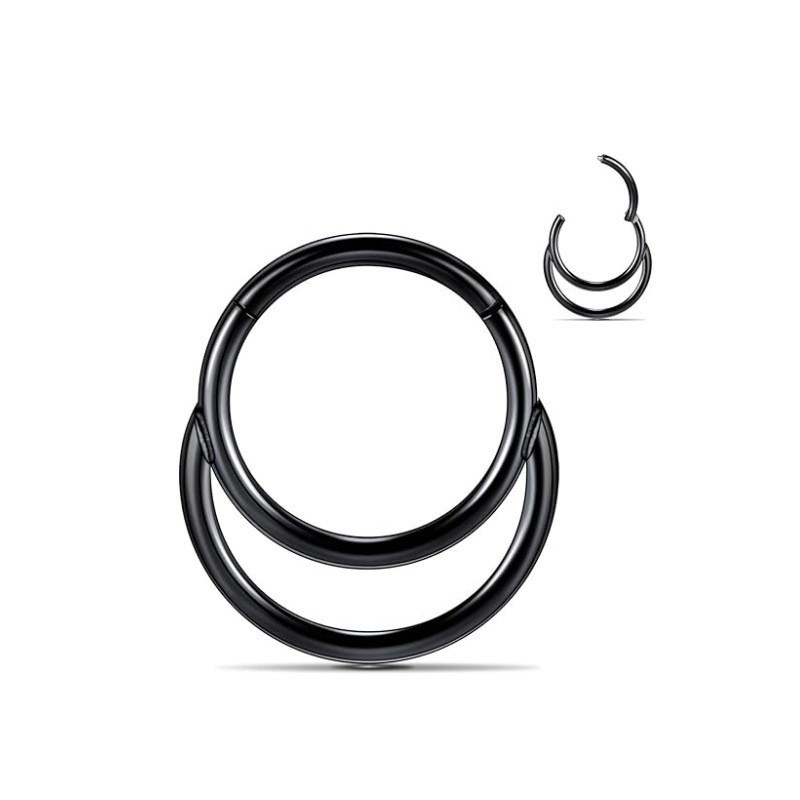Nose piercing stainless steel, zirconium, earrings