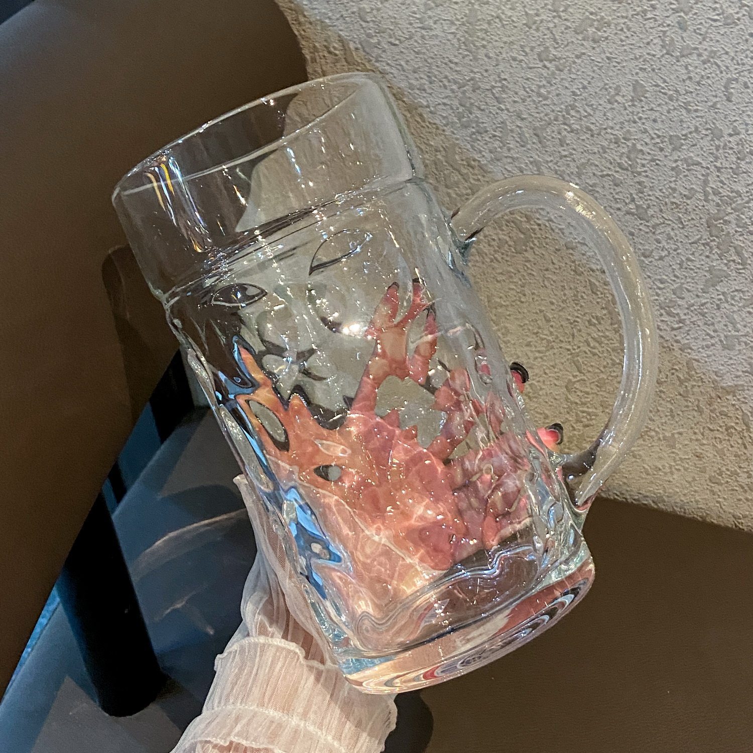Taza de cerveza de gran capacidad, barra doméstica, taza de cerveza de gran tamaño, taza de fruta de alta calidad, taza grande
