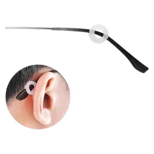 Essential slipping-proof silicone ear hooks for glasses, children's glasses legs anti-drop fixed hooks and clips