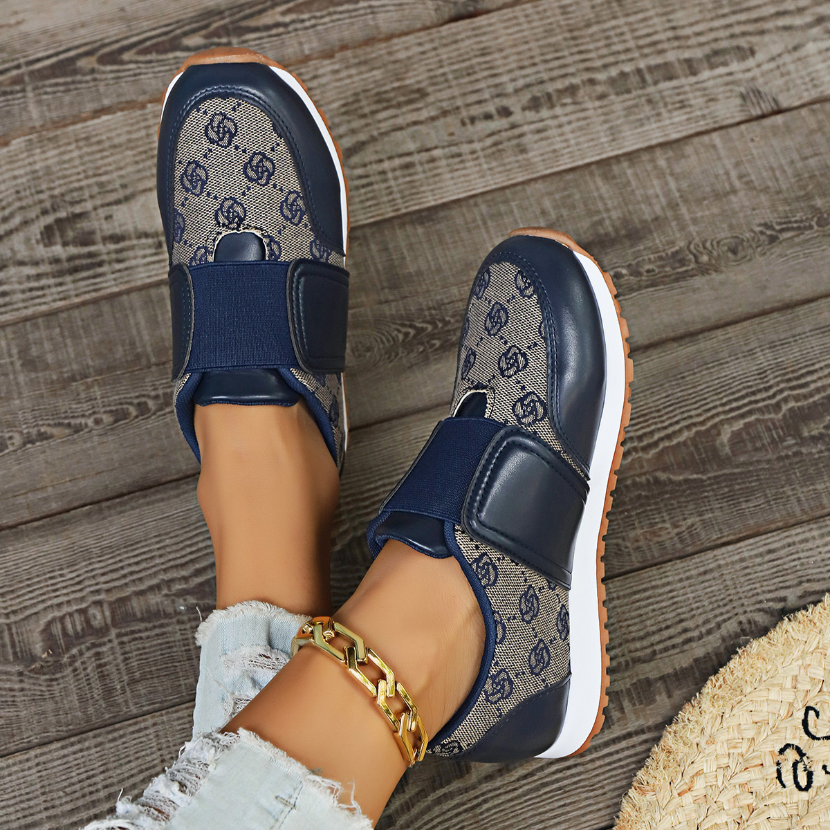 Damen Sneaker Atmungsaktive Freizeitschuhe Mit Elastikband_voghion.com