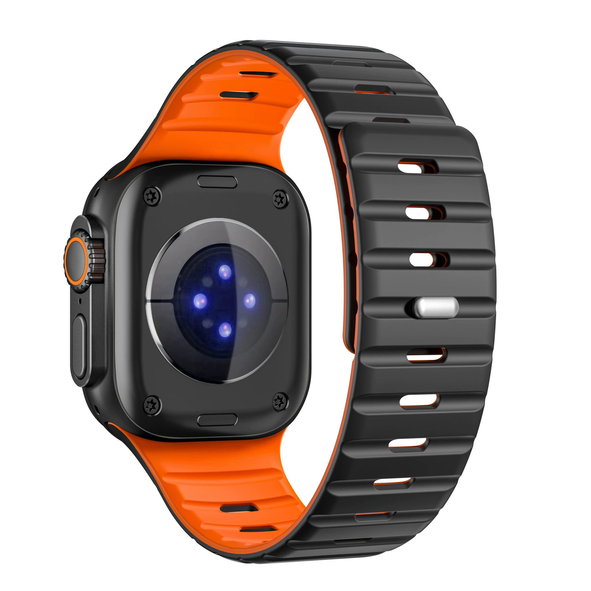 Подходит для Apple Watch 78910 поколения SEUltra2/3 высококлассный прочный магнитный силиконовый ремешок для Apple Watch