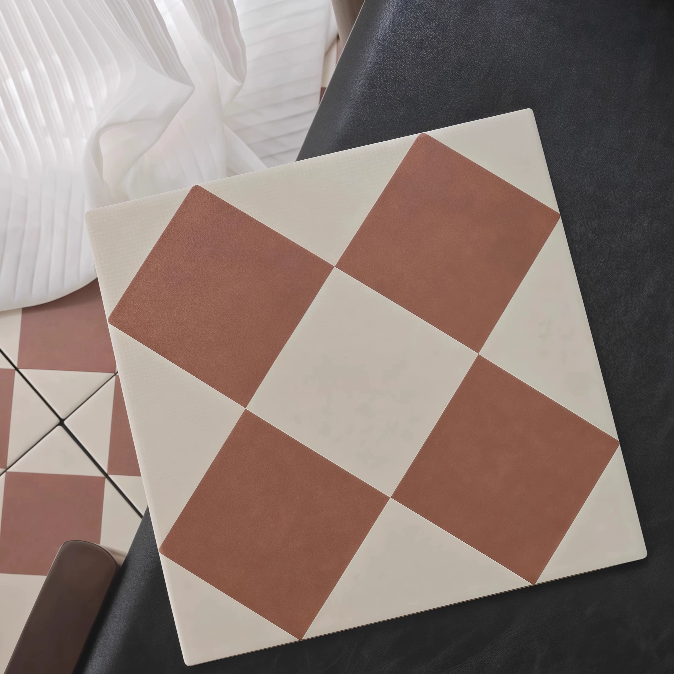 Европейский и американский средневековый французский ретро-стиль, теплый цвет, карамельная плитка, ванная комната, туалет, кабинет, гостиная, полностью фарфоровая напольная плитка