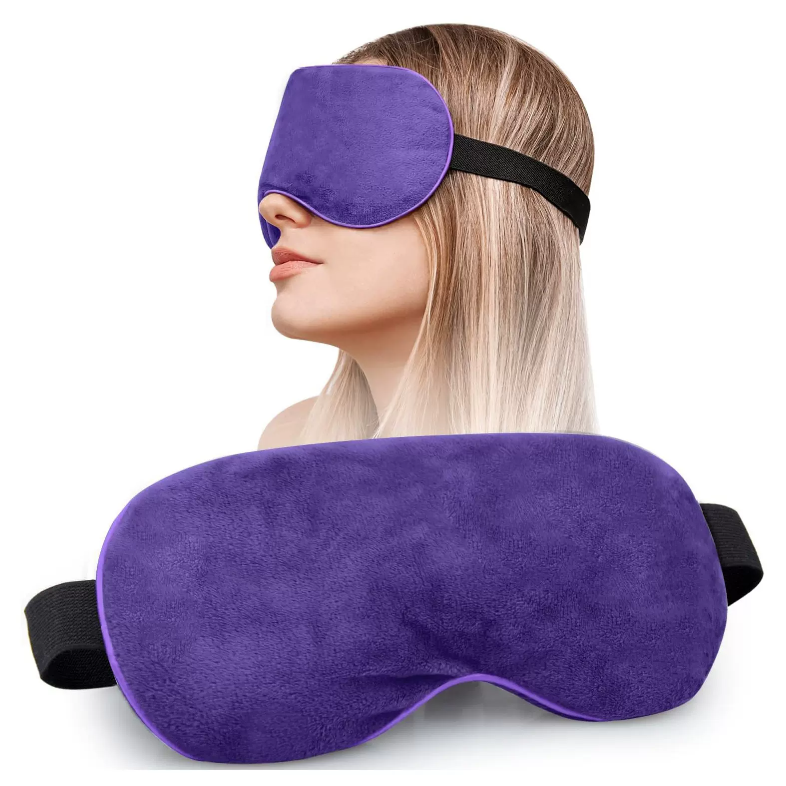 厂家眼罩冷热敷 眼枕 亚麻籽薰衣草花 瑜伽眼罩放松舒缓 眼罩跨境