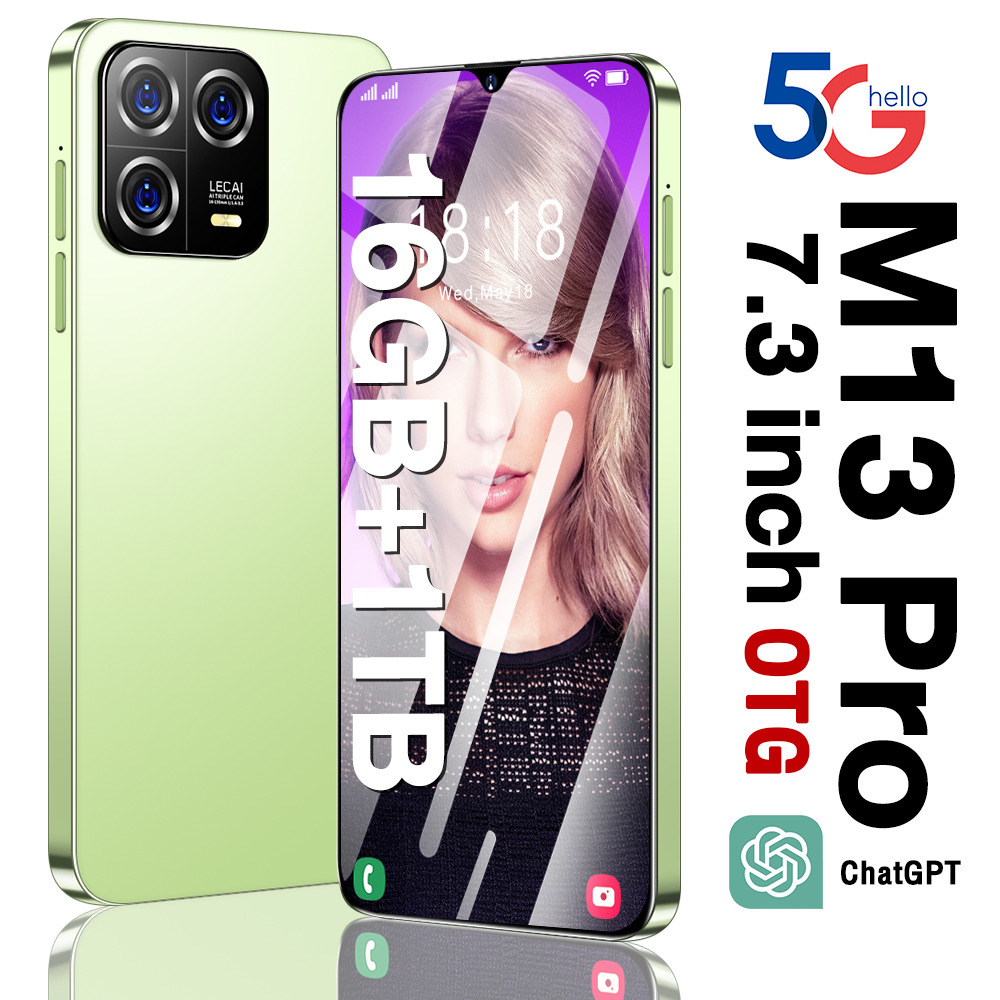 M13Pro cross-border popular OTG in stock 6.5-inch HD 1 + 16GB Android 3G smartphone foreign trade delivery