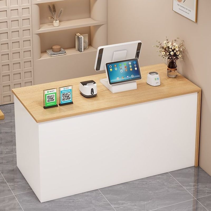 Simple company counter, front desk, clothing store cashier counter, reception desk, convenience store, milk tea shop, small bar counter