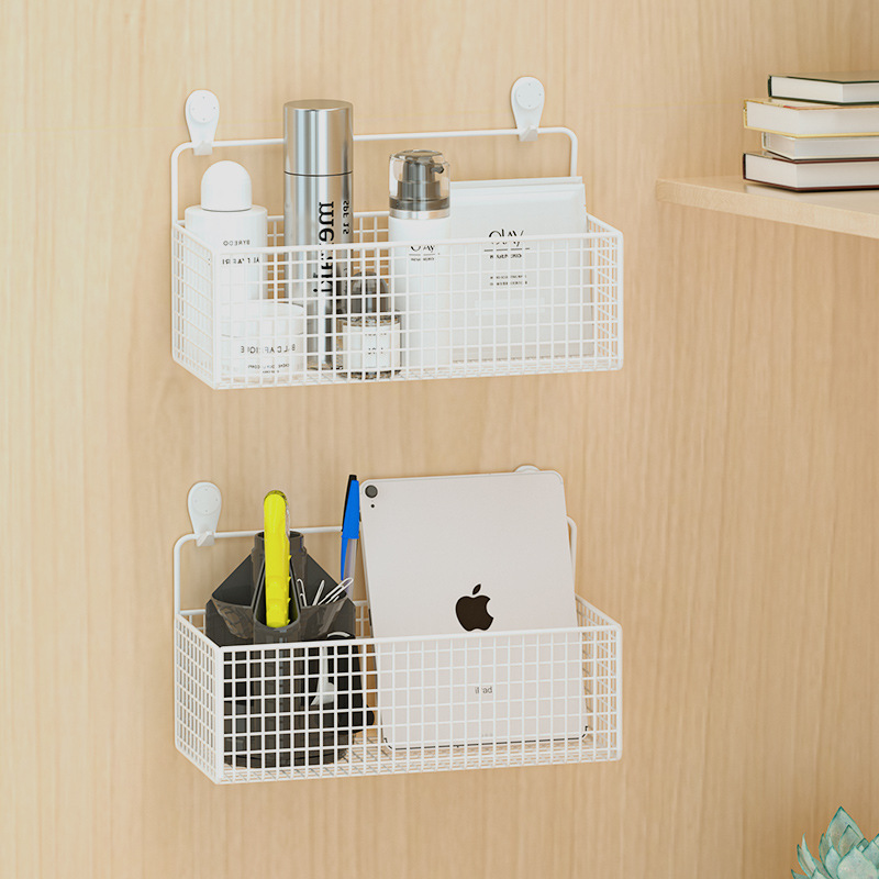 Estante de almacenamiento sin perforar estante de almacenamiento de pared de la sala de estar dormitorio baño colgante de pared estante de almacenamiento de cocina