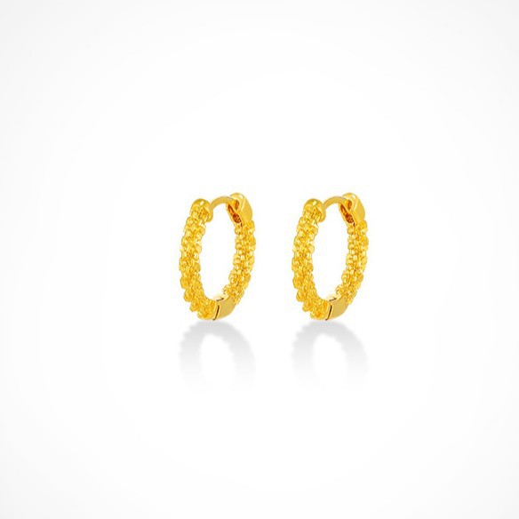Xuping aleación de cobre galvanizado torcido pendientes de orejas de alta calidad para mujeres retro joyas redondas personalizadas pendientes estrella