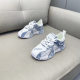 New Leather Stitching Men's Thick Sole Height Increasing Fashionable Trendy Dad Shoes All-match Comfortable Breathable Korean Casual Shoes