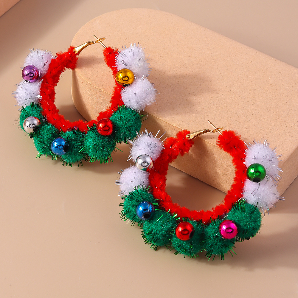13g Weight Alloy Ear Needle Material Earrings Classification 1 Pair Quantity Holiday, Festival Occasion Plastic Material Christmas Festival Christmas Tree, Santa Claus Pattern Women's Gender Cute, Classic Style Style 1 Pair Christmas Cute Classic Style Christmas Tree Santa Claus Plastic Earrings 22