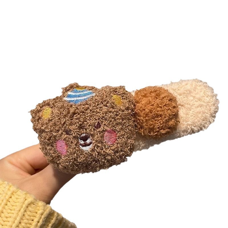 ぬいぐるみプリンベアかわいい猫カモノハシクリップ大型ヘアピン頭飾り 2025 新しい後頭部女の子ぬいぐるみ|undefined