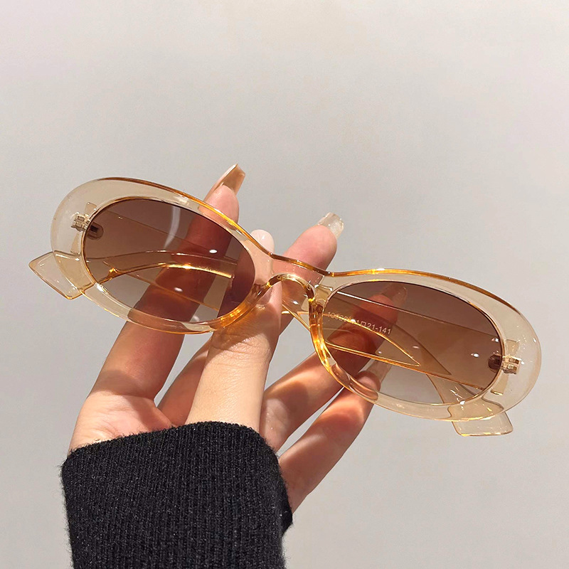 Retro Oval Frame Sunglasses 1