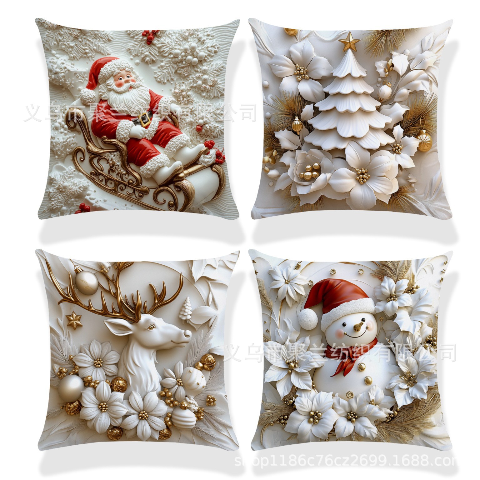 Navidad encontrada explosión abrazo funda de almohada festivales conejo alce decoración sofá atmósfera sensación de lino funda de cojín al por mayor image 29