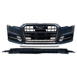 16-18 models suitable for Audi A6L color change and upgrade to S6 style front bumper, large front grille, and bumper