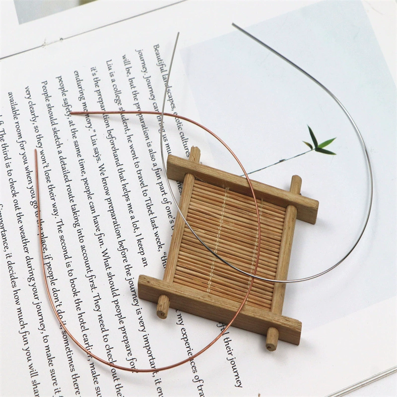 1.2 проволока бисерные обручи для волос Носить жемчужные головные уборы Красные медные аксессуары для волос ручной работы diy аксессуары для волос для детей