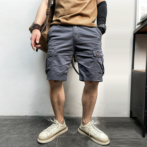 Men's shorts summer trend quarter overalls loose straight outdoor trend handsome wholesale cross-border cross-border