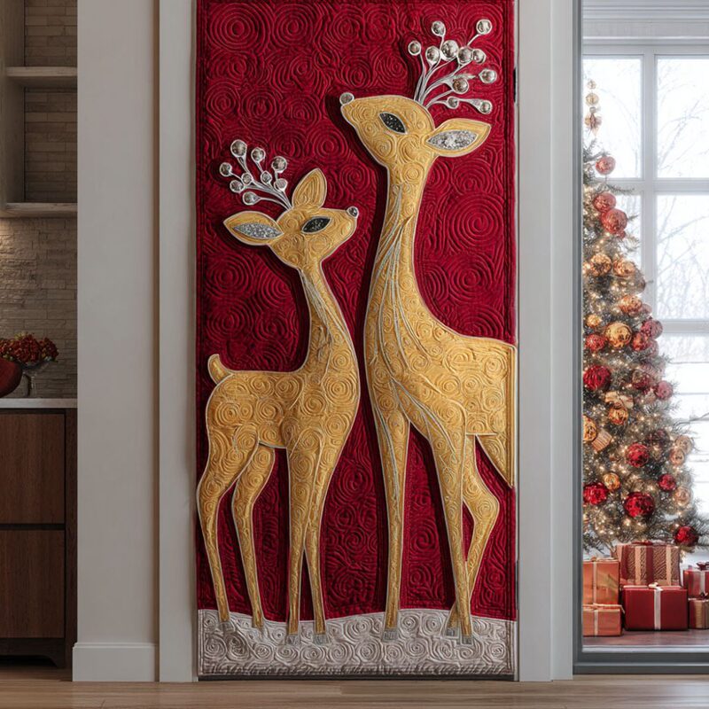 Cross-Border Foreign Trade Deer Art Quilted Door Curtain Home Decoration Door Curtain Digital Printing Source Manufacturer Wholesale Cross-Border Foreign Trade Deer Art Quilted Door Curtain Home Decoration Door Curtain Digital Printing Source Manufacturer Wholesale