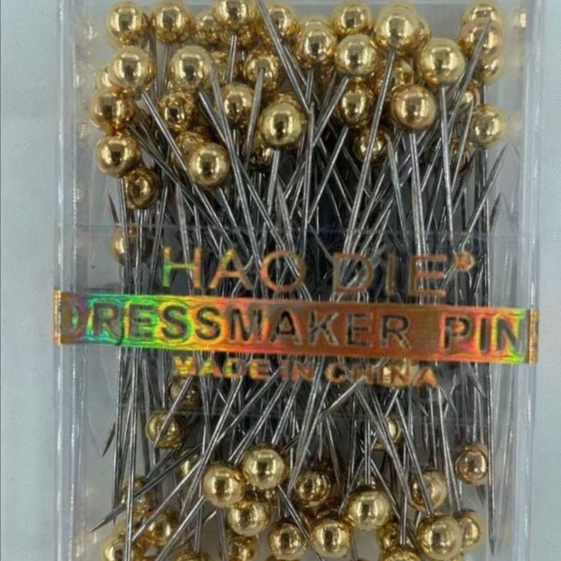 Posicionamiento de metal aguja nacarada al por mayor accesorios de herramientas de bricolaje posicionamiento de ropa aguja nacarada de cuatro colores de metal 100 cajas