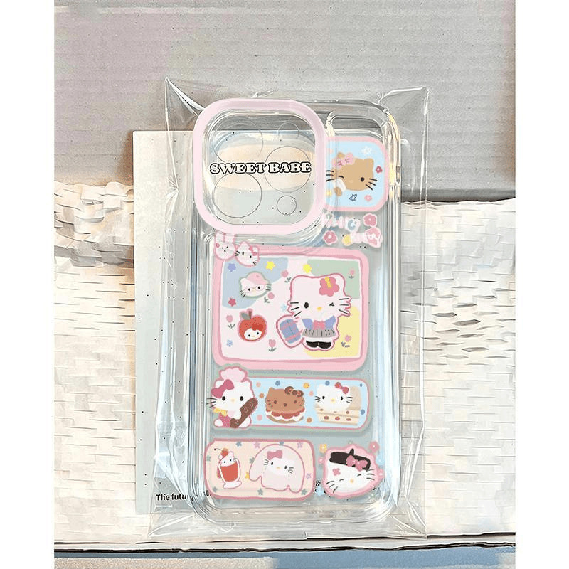 Honey Katie illustration for Apple 16PROMAX phone case iPhone15 cute 14 cartoon 13 soft case 12