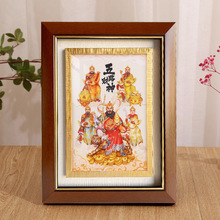 中式喷漆实木油画框外框金边线条挂墙摆台照片装饰框批发装饰画