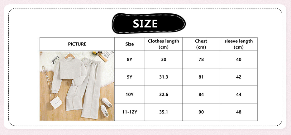 Set da ragazza per bambini, primavera, nuova moda, Street Blast, pantaloni a gamba larga, a maniche lunghe, con top corto_voghion.com