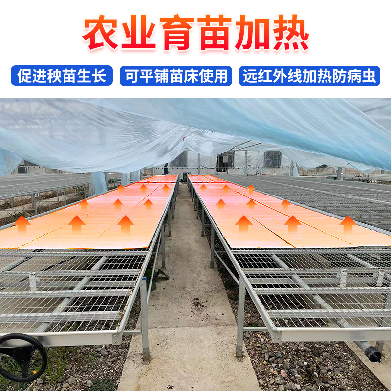 Película eléctrica agrícola cama de plántulas calefacción invernadero invierno aislamiento anti-congelación calentamiento invernadero vegetal
