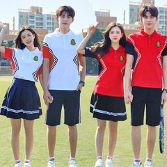 Summer university student uniform set academic style primary school student sports meet opening ceremony class uniform high school student graduation